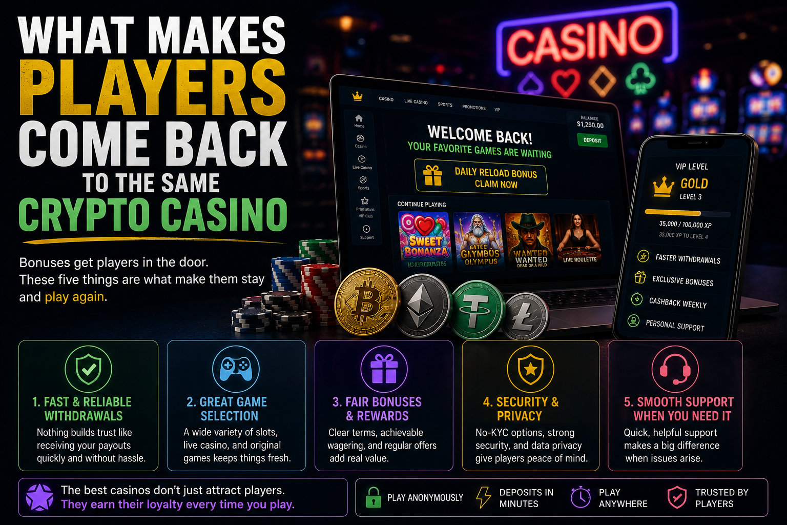What Makes Players Come Back to the Same Crypto Casino?