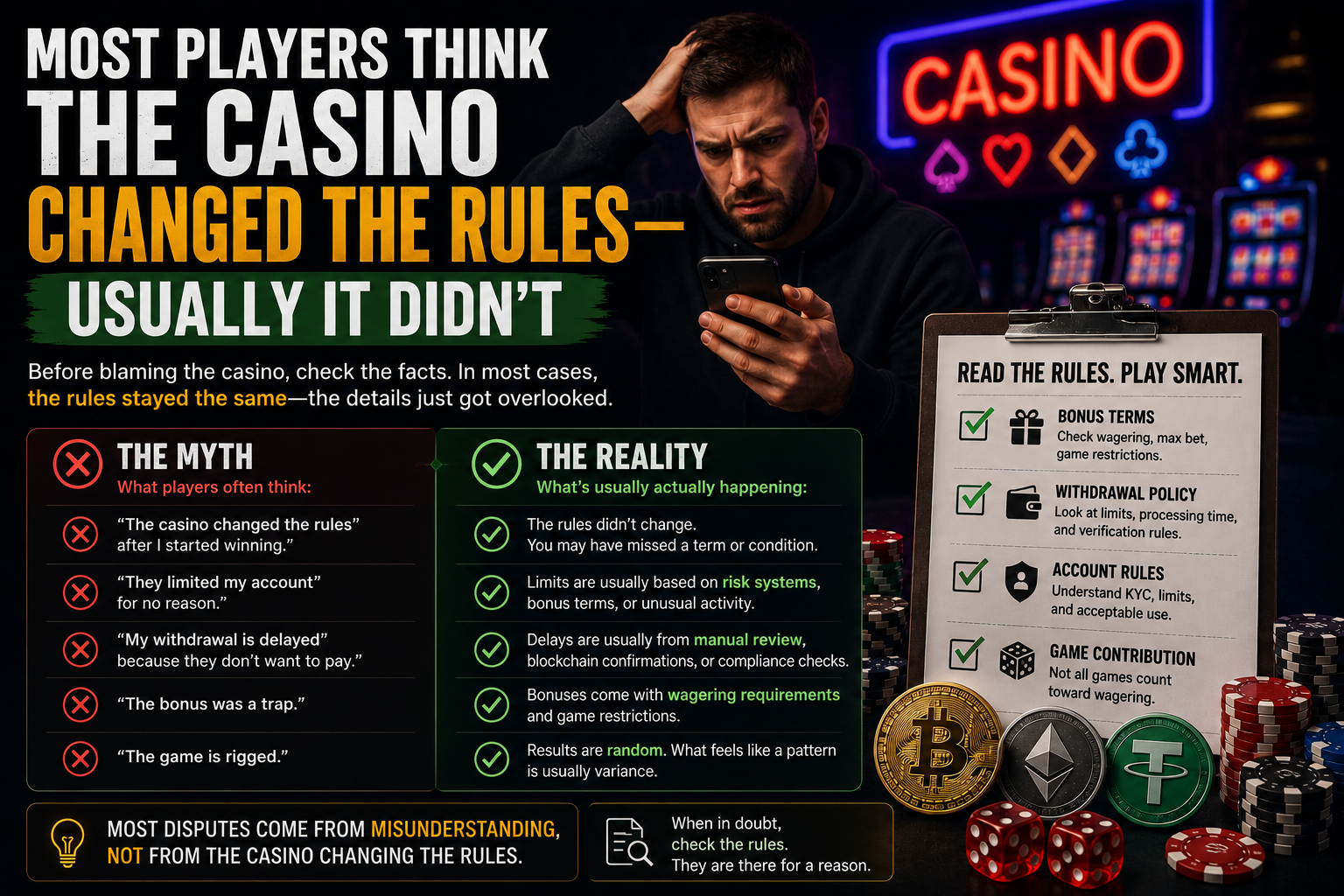 Most Players Think the Casino Changed the Rules—Usually It Didn’t