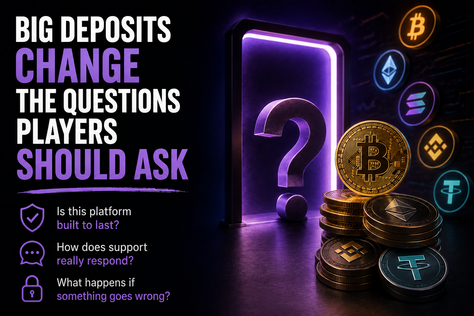 Big Deposits Change the Questions Players Should Ask