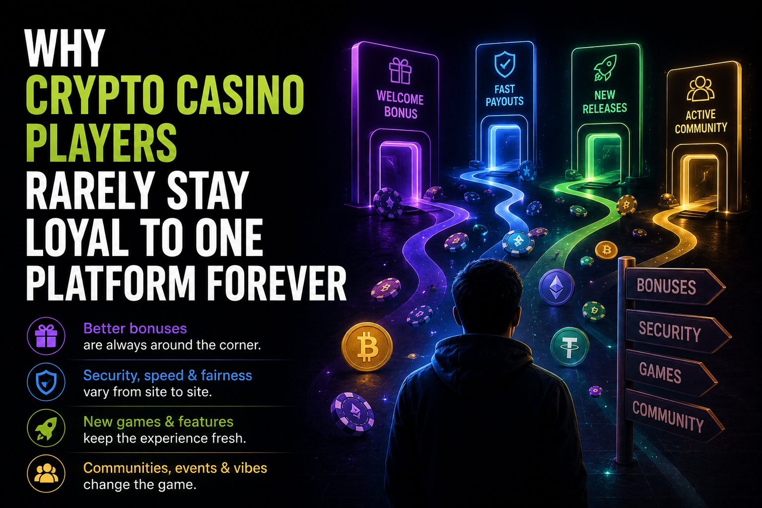 Why Crypto Casino Players Rarely Stay Loyal to One Platform Forever Why Crypto Casino Players Rarely Stay Loyal to One Platform Forever
