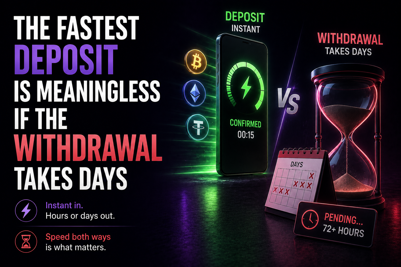 The Fastest Deposit Is Meaningless If the Withdrawal Takes Days