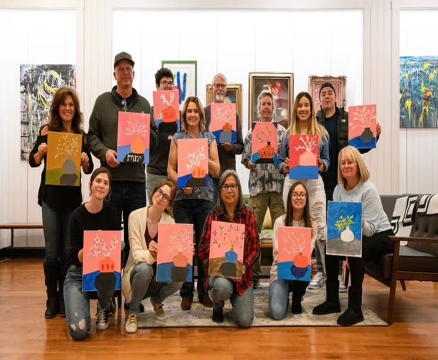 Paint And Sip Corona Classes For Local Creatives