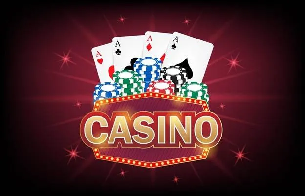Casino frame label, falling ribbons Casino. 1008560 Vector Art at Vecteezy