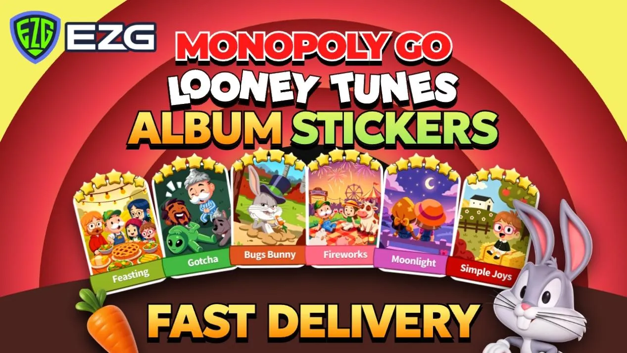 EZG Monopoly Go Happy Harvest with Looney Tunes Stickers Hot Sale 1280x720