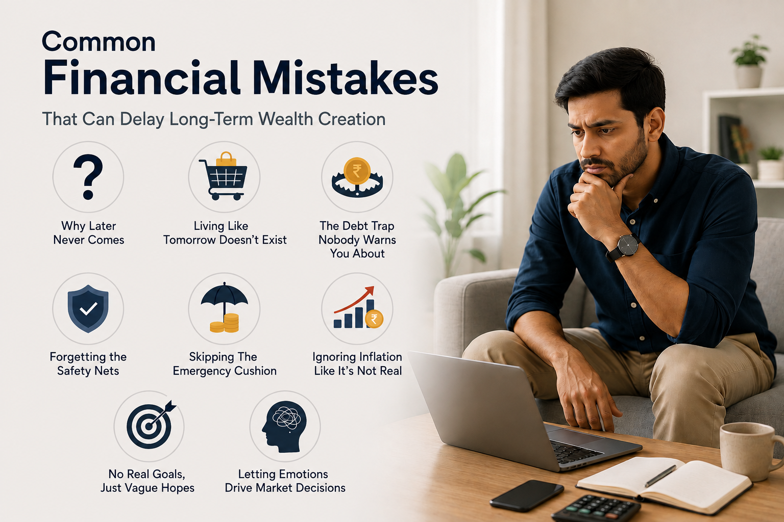 Common Financial Mistakes That Prevent Long Term Wealth Creation
