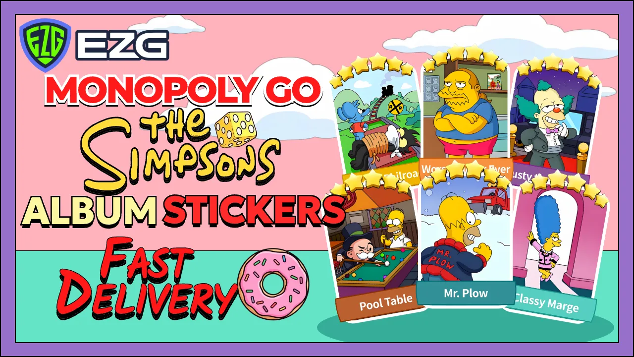 EZG Monopoly Go The Simpsons 1280x720
