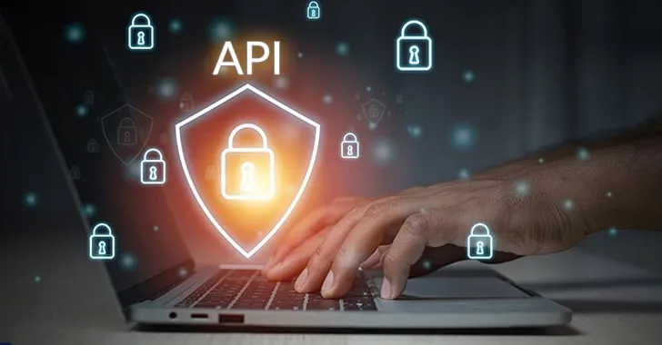 This may contain: a person typing on a laptop with padlocks and icons coming out of it