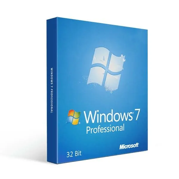 This may contain: the windows 7 professional product box