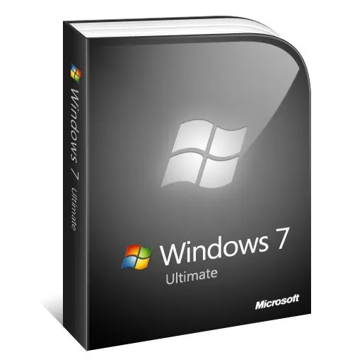 This may contain: the windows 7 ultimate product box