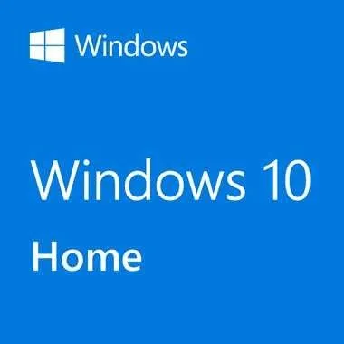 This may contain: the windows 10 home logo on a blue background