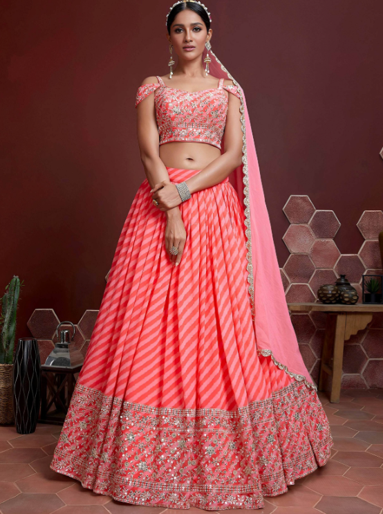 Organza Lehengas for Women Who Prefer Light, Structured Festive Wear Organza Lehengas for Women Who Prefer Light, Structured Festive Wear