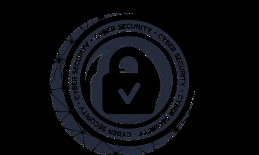 Cyber security certification badge over a network mesh representing supply chain assurance evidence