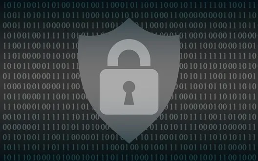 Padlock over binary code representing perimeter access controls on remote desktop services