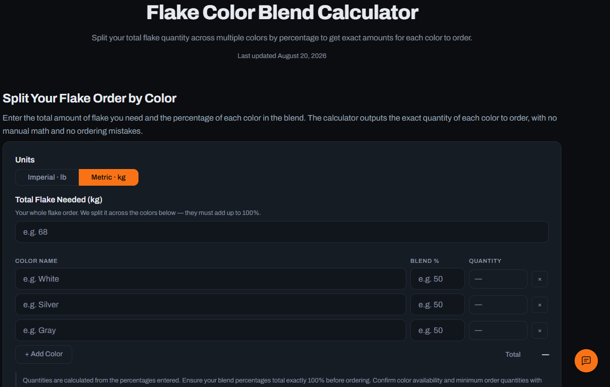 Why Flake Flooring Estimates Need More Than a Square-Foot Measurement
