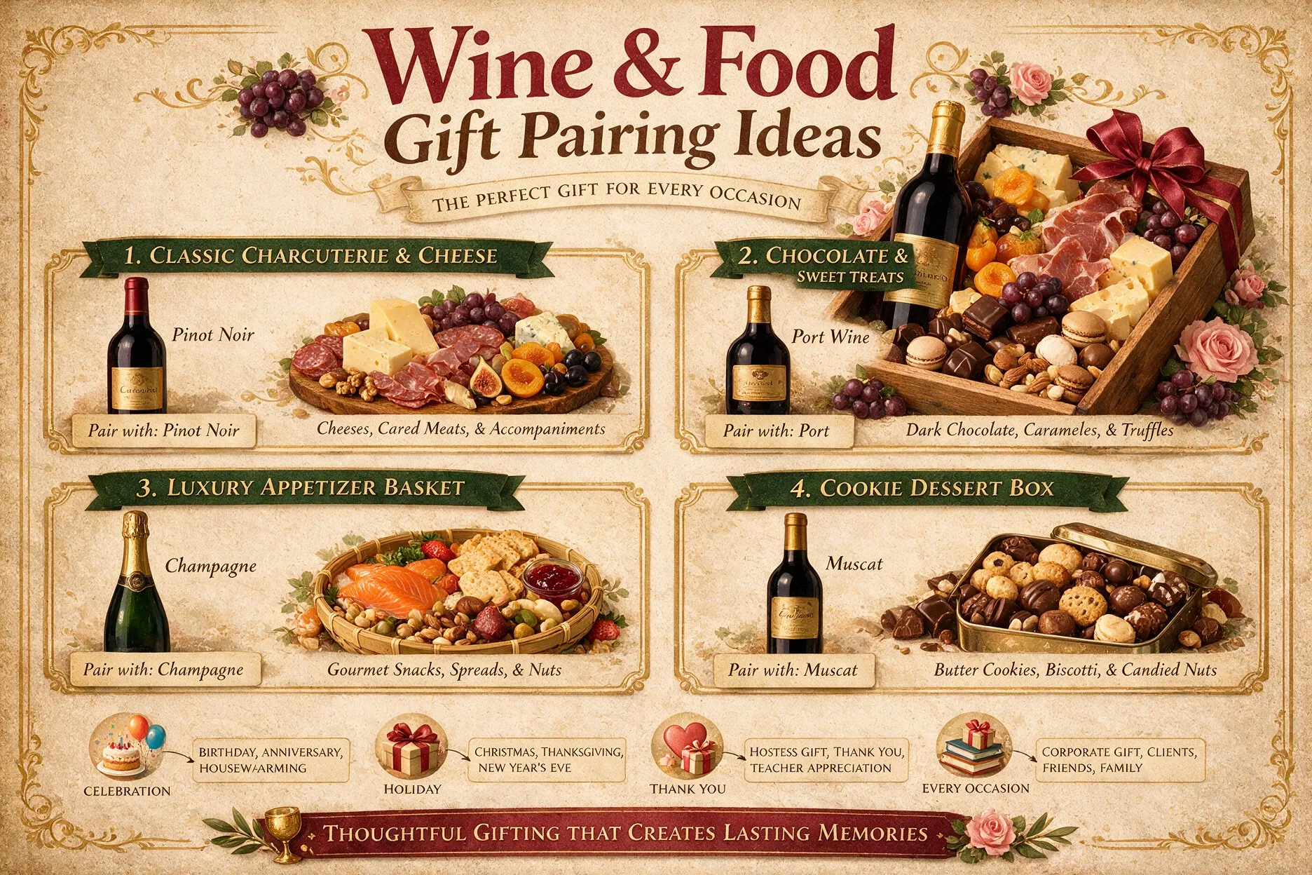 Wine and Food Gift Pairing Ideas for Every Occasion