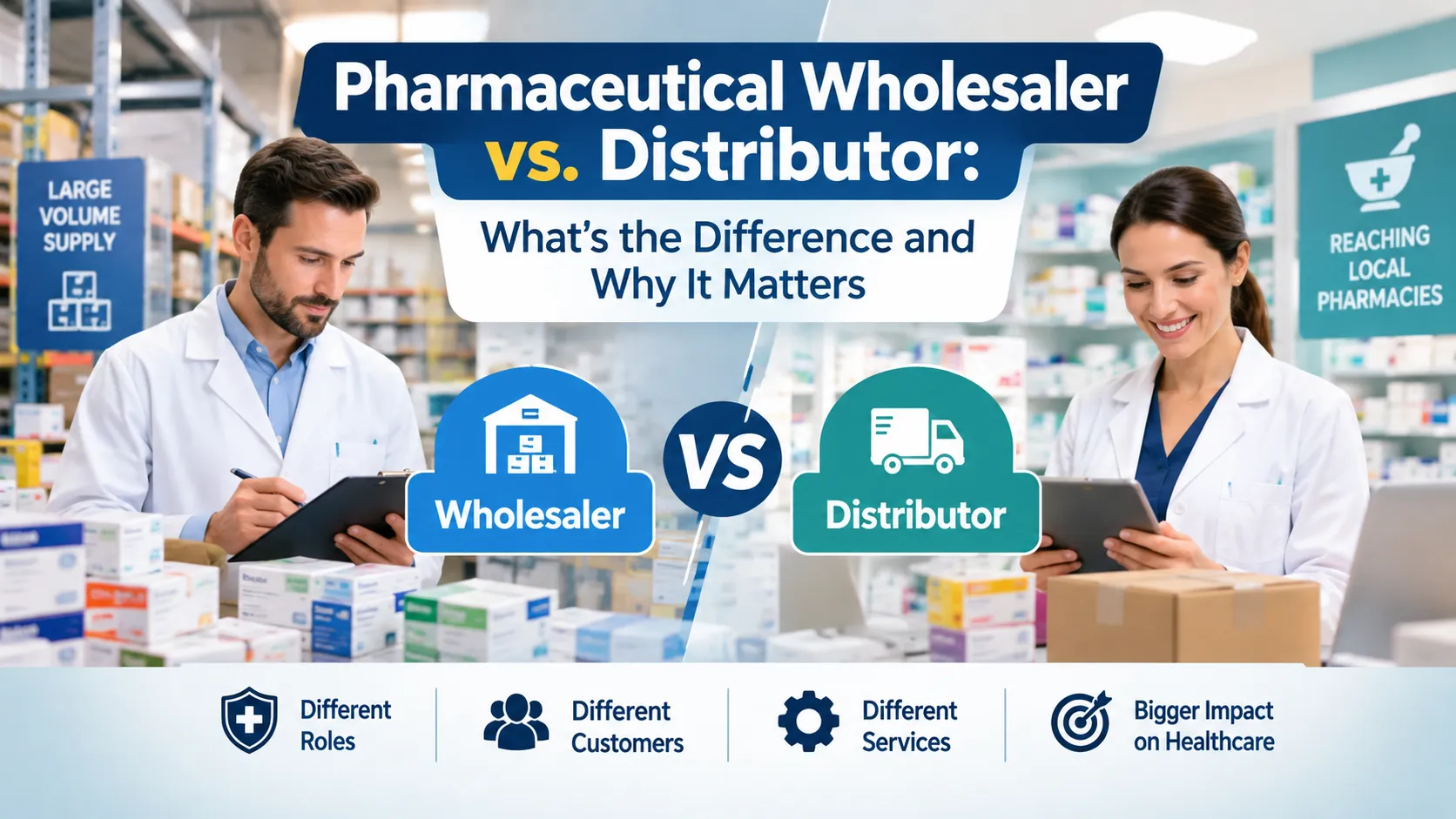 Pharmaceutical Wholesaler vs. Distributor: What’s the Difference and Why It Matters