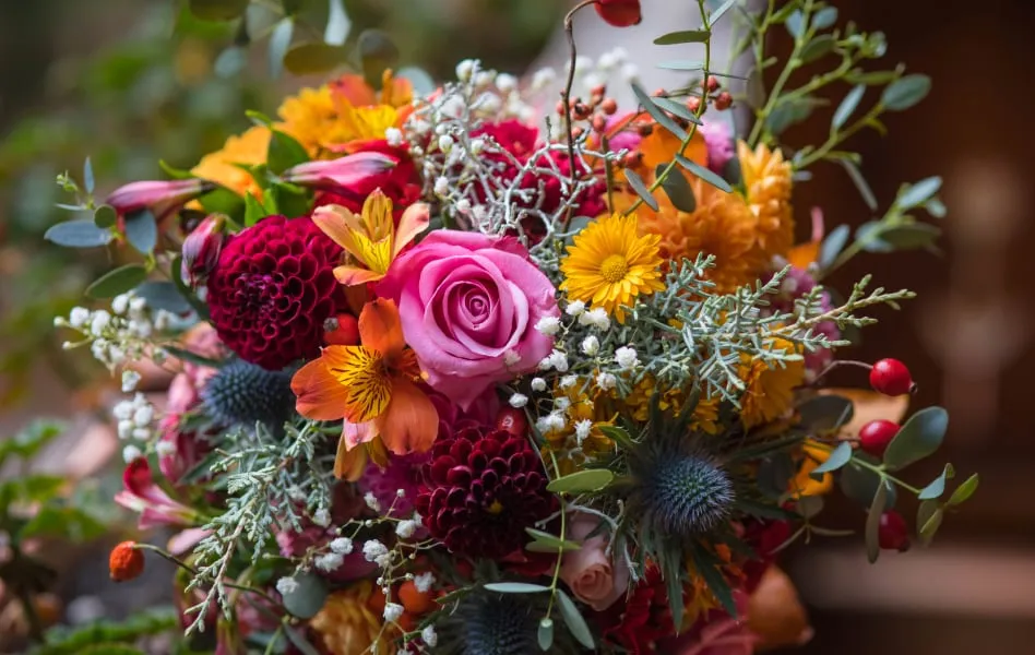 A beautiful bouquet of flowers