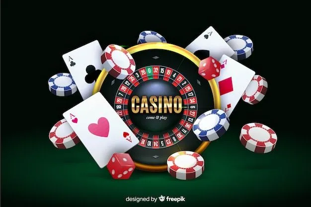 This may contain: casino chips and playing cards with the word casino surrounded by them on a green background