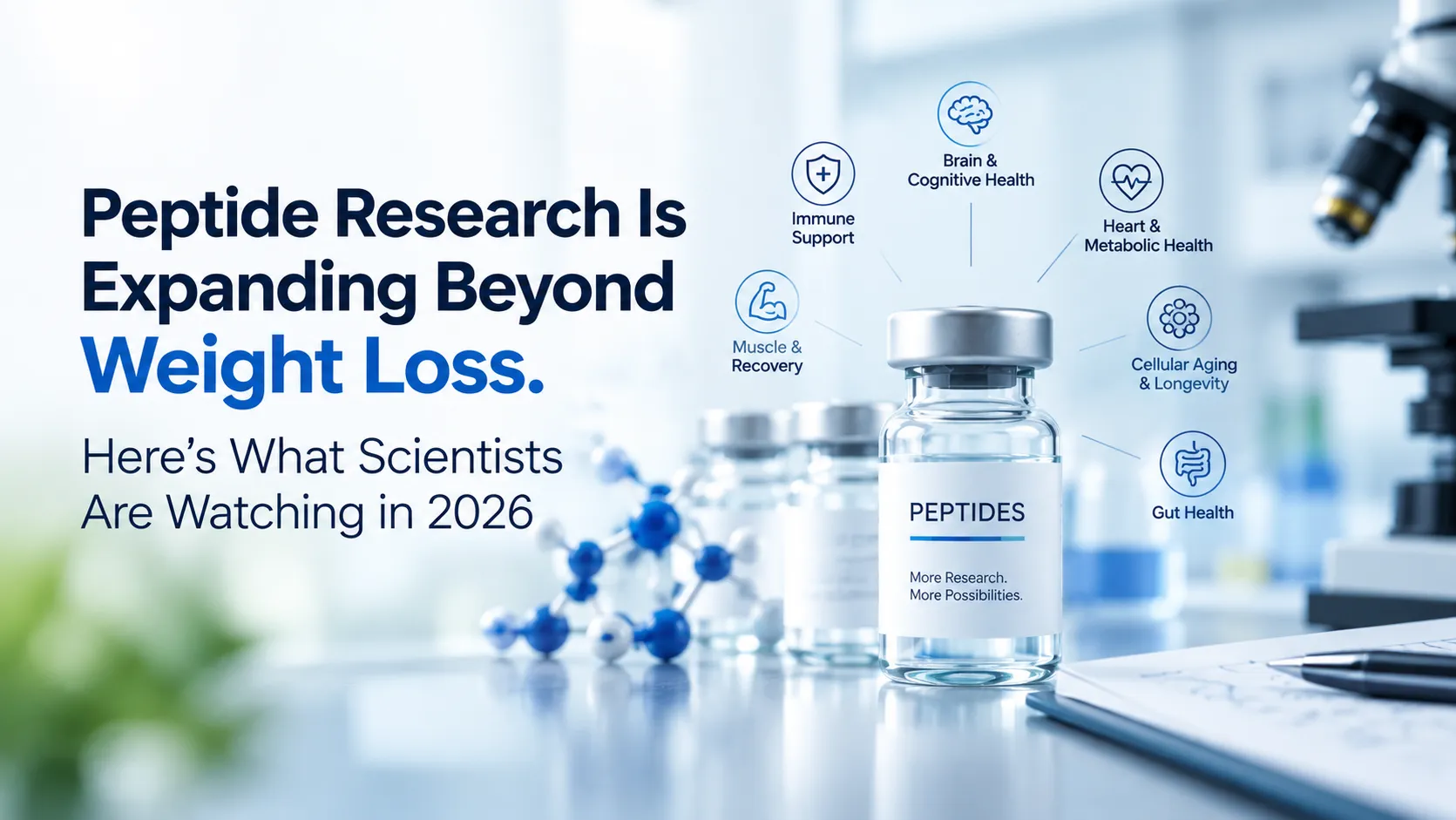 Peptide Research Is Expanding Beyond Weight Loss. Here’s What Scientists Are Watching in 2026