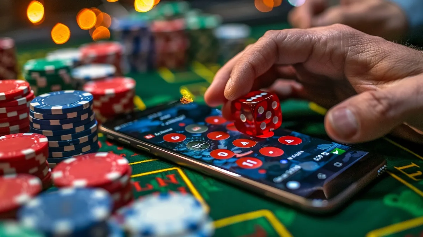 Download Casino gaming online Image - Casino, Smartphone, Gambling |  StockCake