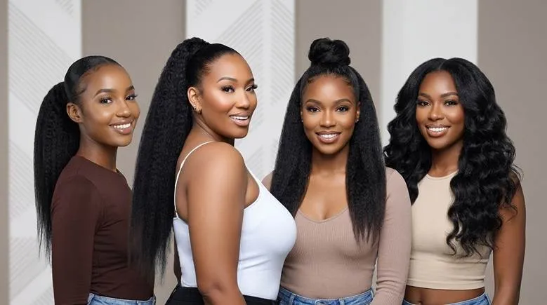7 Easy Ways to Style Kinky Straight Hair Bundles Without Flat-Ironing Every Day-onychair