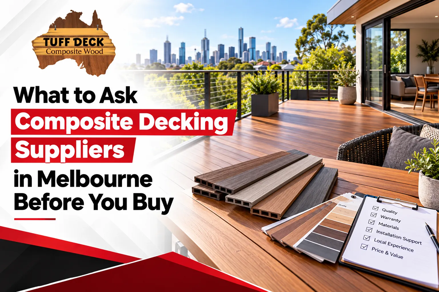 What to Ask Composite Decking Suppliers in Melbourne Before You Buy