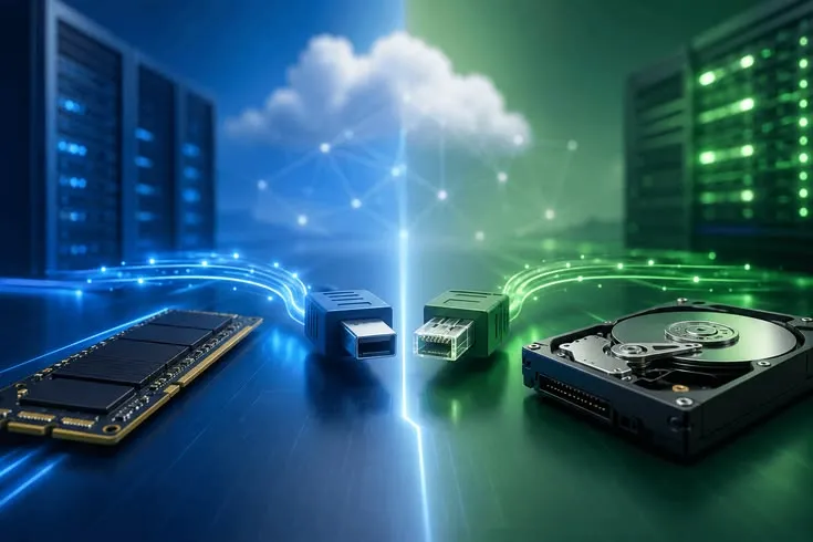 This may contain: a hard drive next to two smaller hard drives
