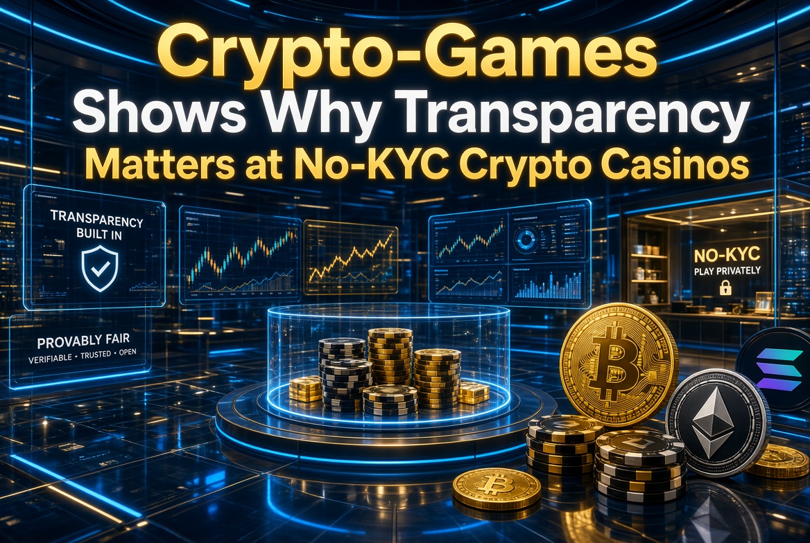 Crypto-Games Shows Why Transparency Matters at No-KYC Crypto Casinos