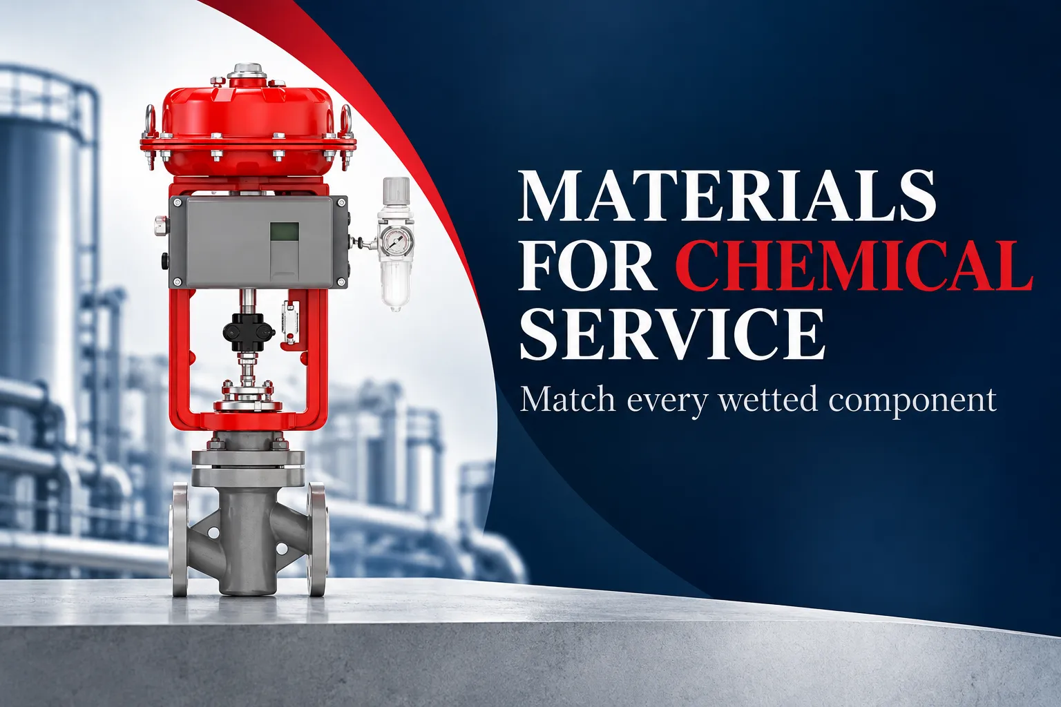 Matching Control Valve Materials to Chemical Processing Conditions