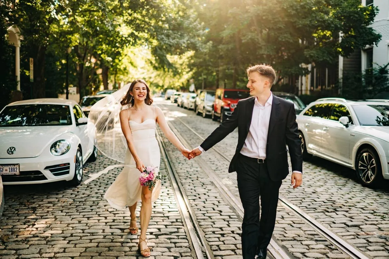Spring Elopement Photos in Georgetown DC — Captured by Alyssa