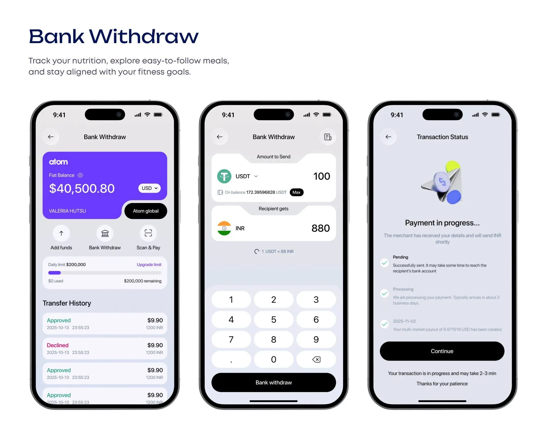 Atom Wallets - Crypto Decentralized Wallet :: Behance