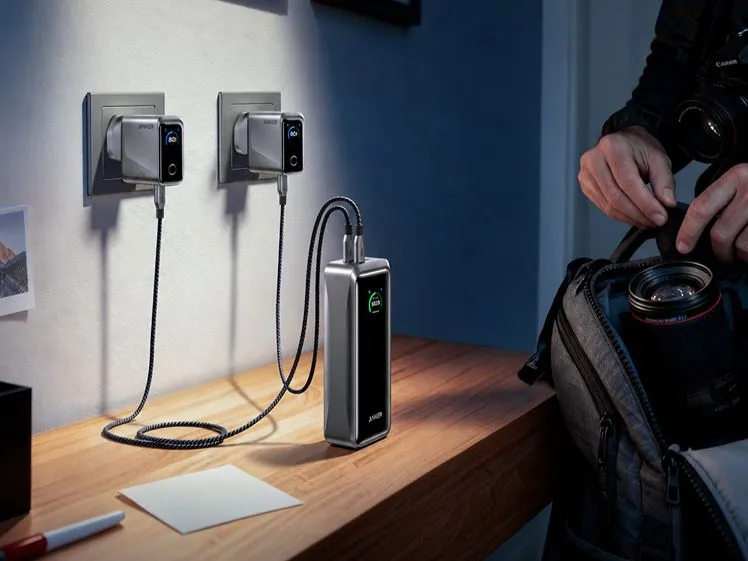 Power Bank Dual-Port Recharging